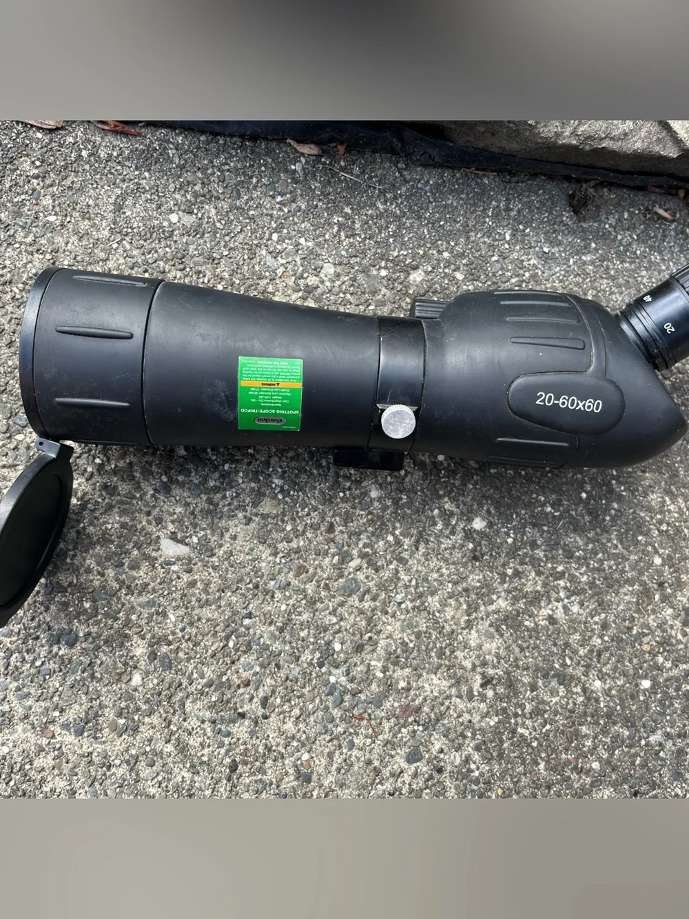 20-60x60 Black Spotting Scope - Compact Outdoor Optic